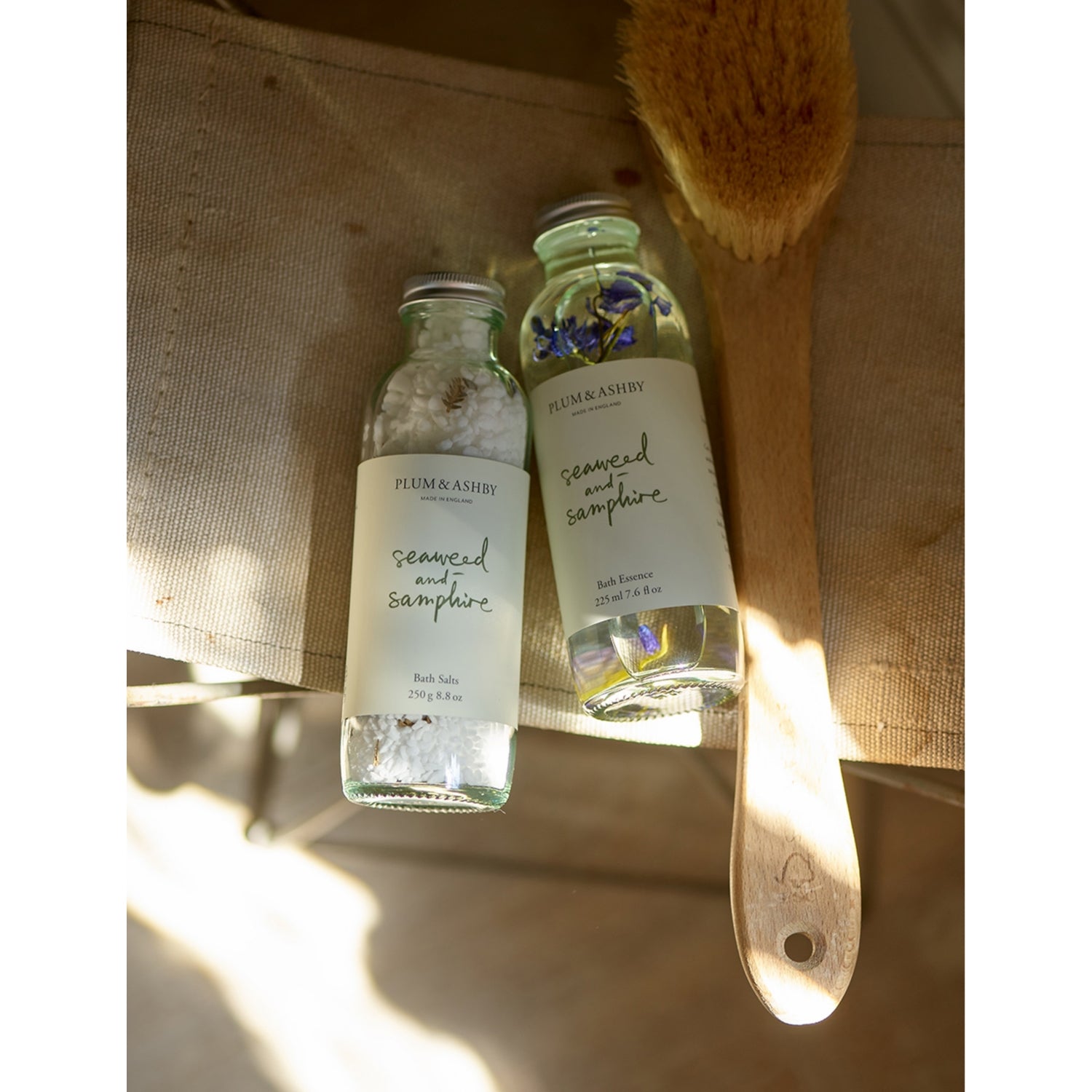Plum & Ashby seaweed samphire bath salts 250g, imported from the UK