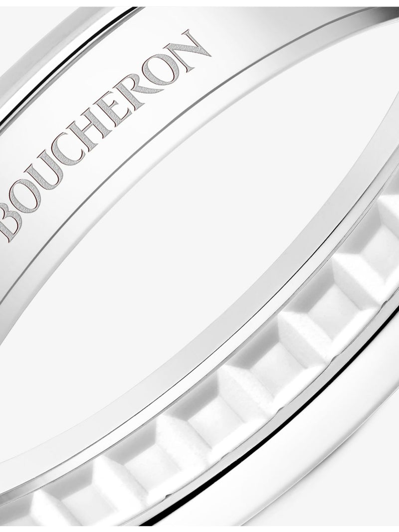 Boucheron Quatre white gold wedding band 3.8mm (British brand)