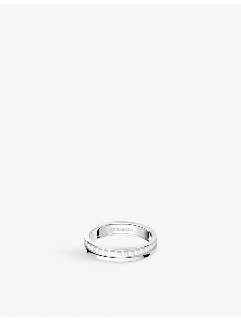 Boucheron Quatre white gold wedding band 3.8mm (British brand)