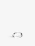 Boucheron Quatre Double White Edition 18ct White-Gold and White Hyceram Wedding Band 3.8mm Width