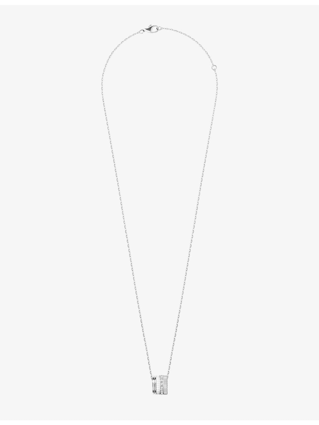 Boucheron pendant necklace 18ct white-gold 0.24ct diamonds (British brand)