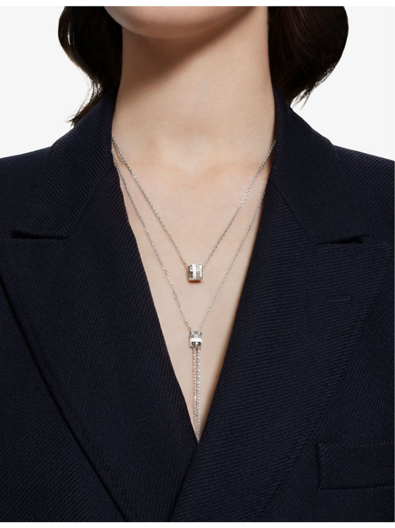 Boucheron Quatre Double White diamond necklace 75cm - British product
