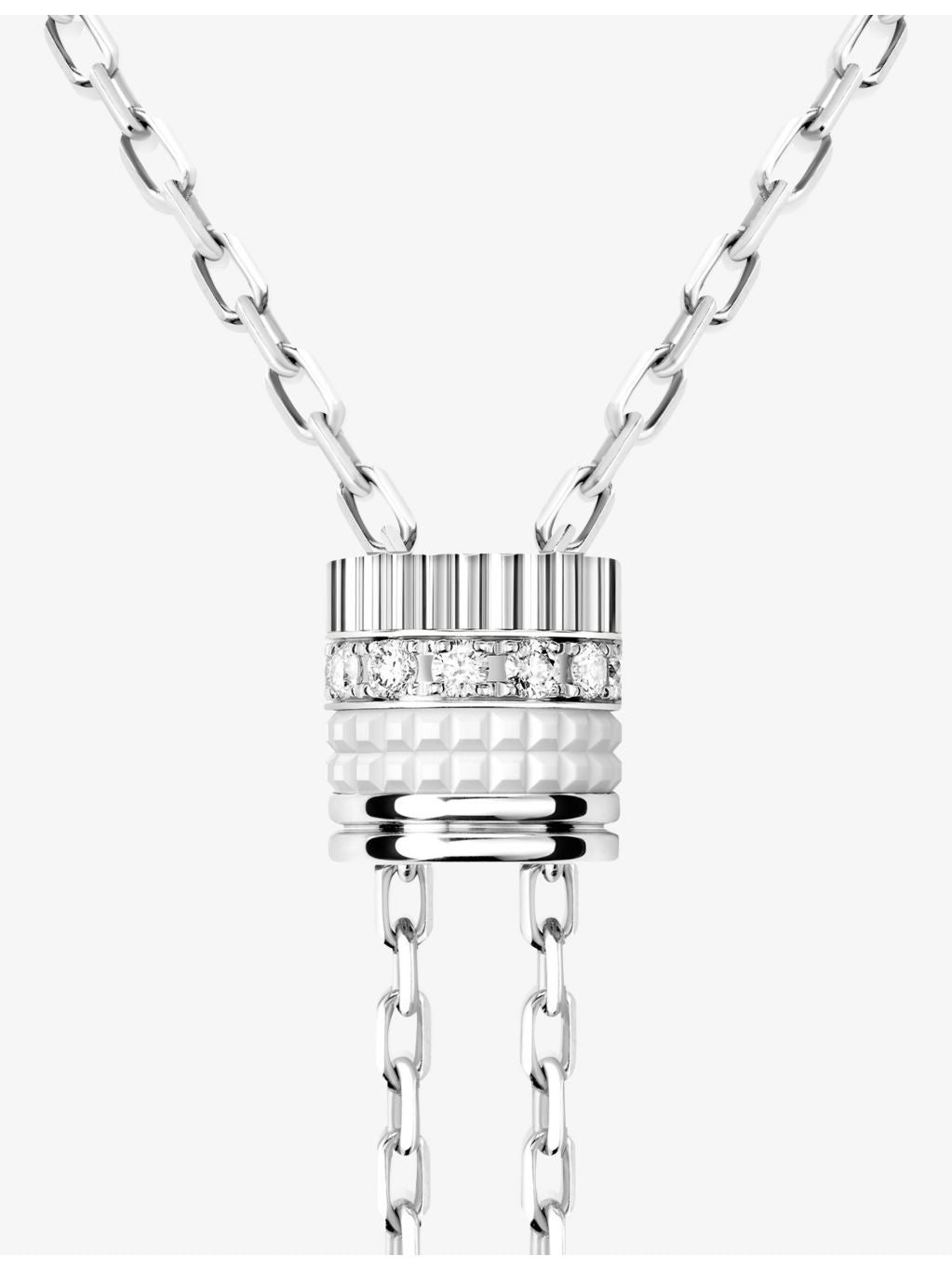 Boucheron Quatre Double White diamond necklace 75cm - British product