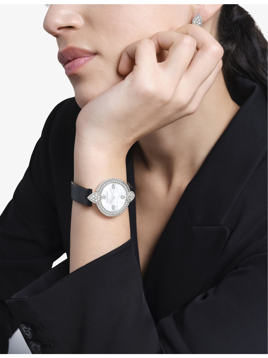 Boucheron Serpent Bohème diamond leather watch 32mm, UK version