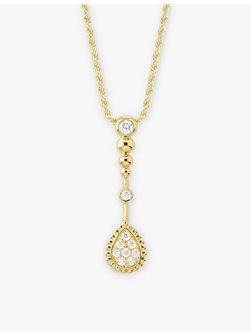 Boucheron Serpent Bohème 18ct gold diamond pendant necklace 50cm - British product