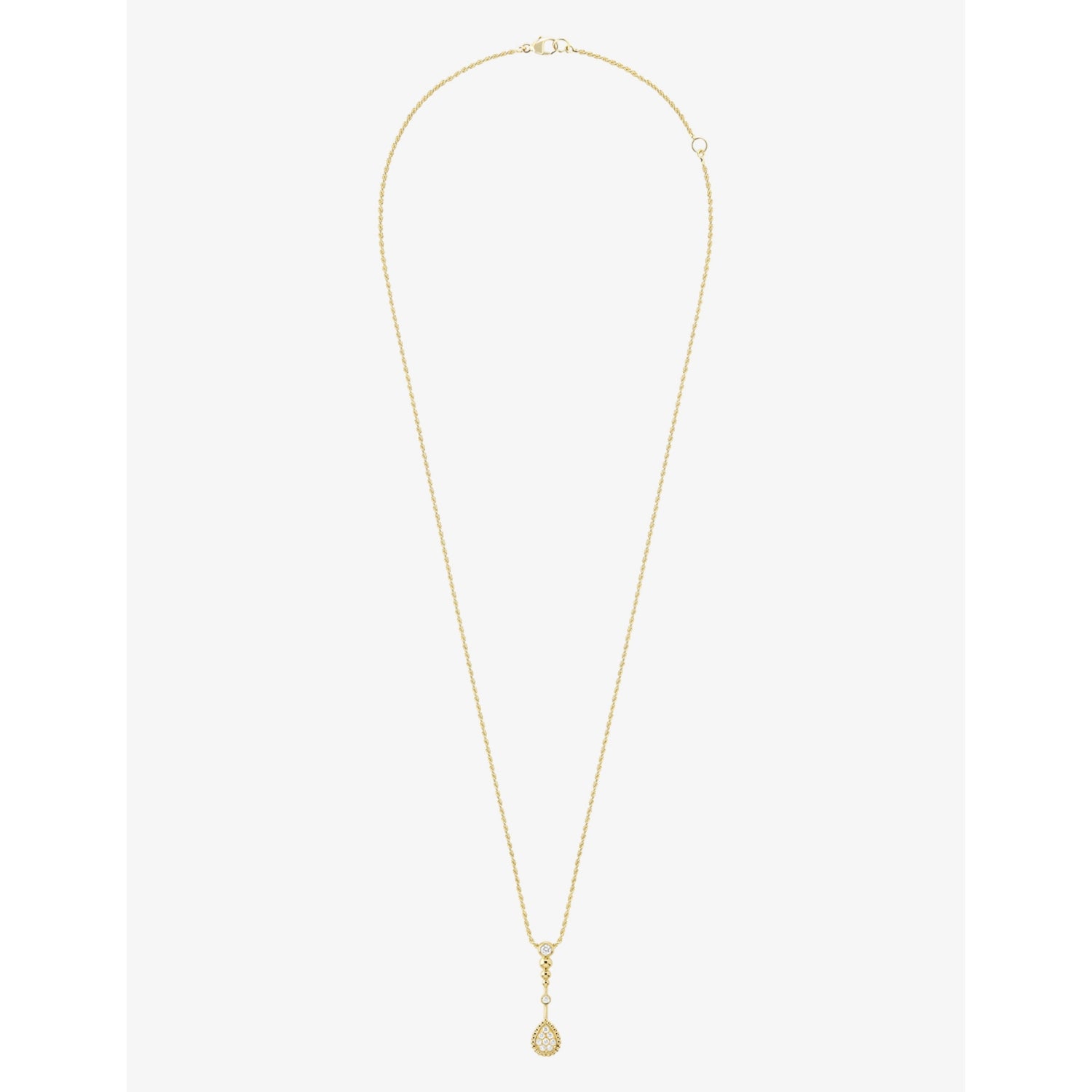 Boucheron Serpent Bohème 18ct gold diamond pendant necklace 50cm - British product