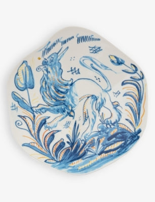 Diesel Living Seletti Leone porcelain plate 25.3cm - British product