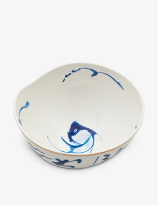 Diesel Living porcelain salad bowl Koi design 18.3cm (British brand)