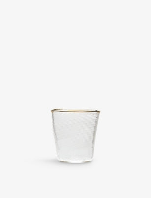 Seletti Diesel Living engraved water glass 9.5cm - British product