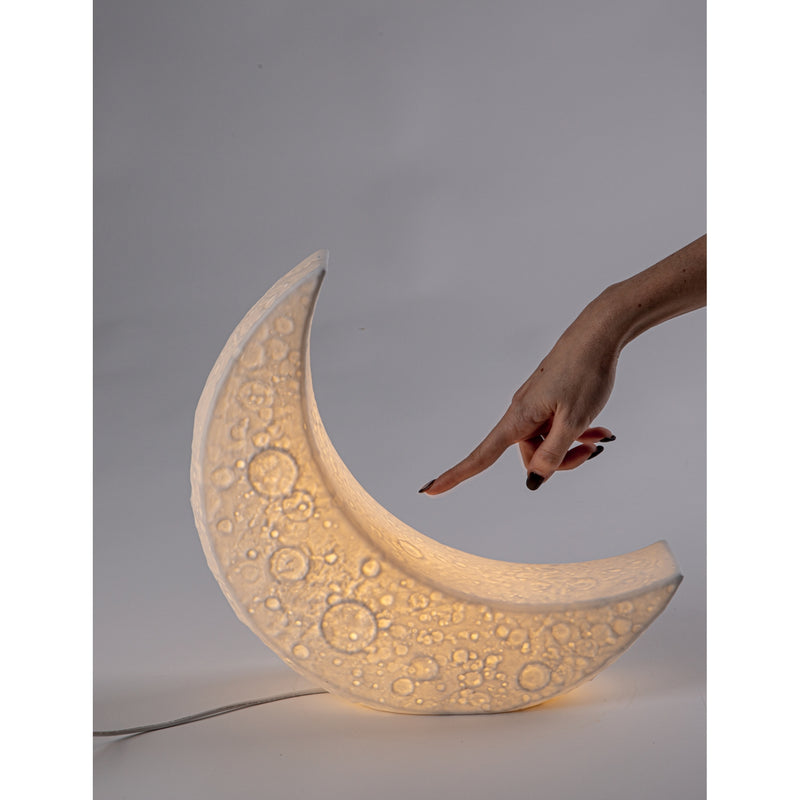 Seletti My Little Moon crescent table lamp 33cm (British brand)
