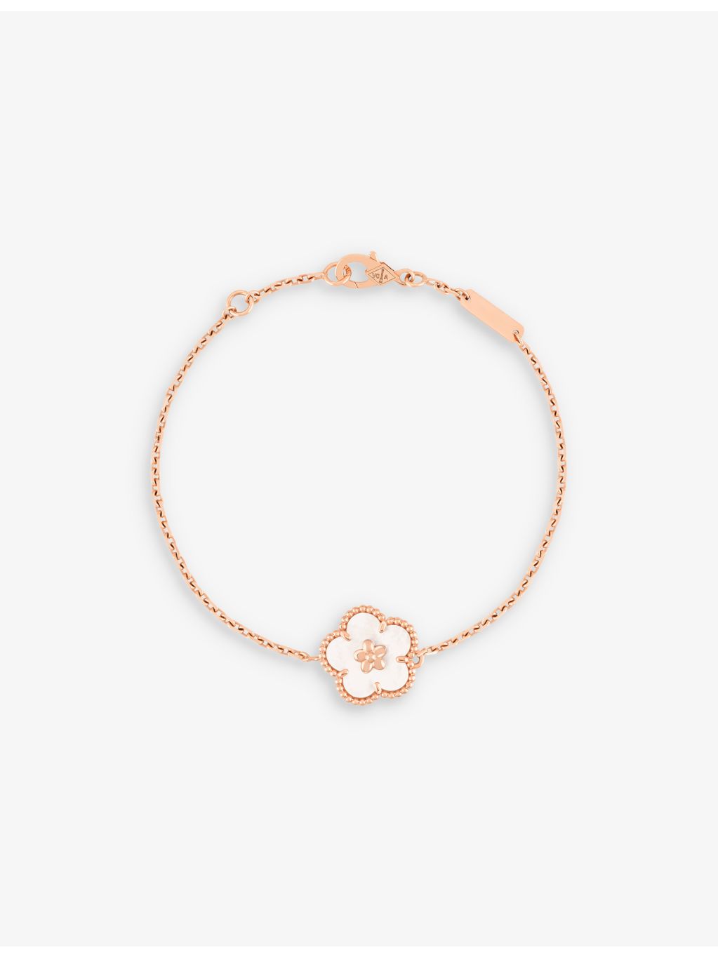 Van Cleef Arpels mother-of-pearl bracelet 18ct rose gold, imported from the UK