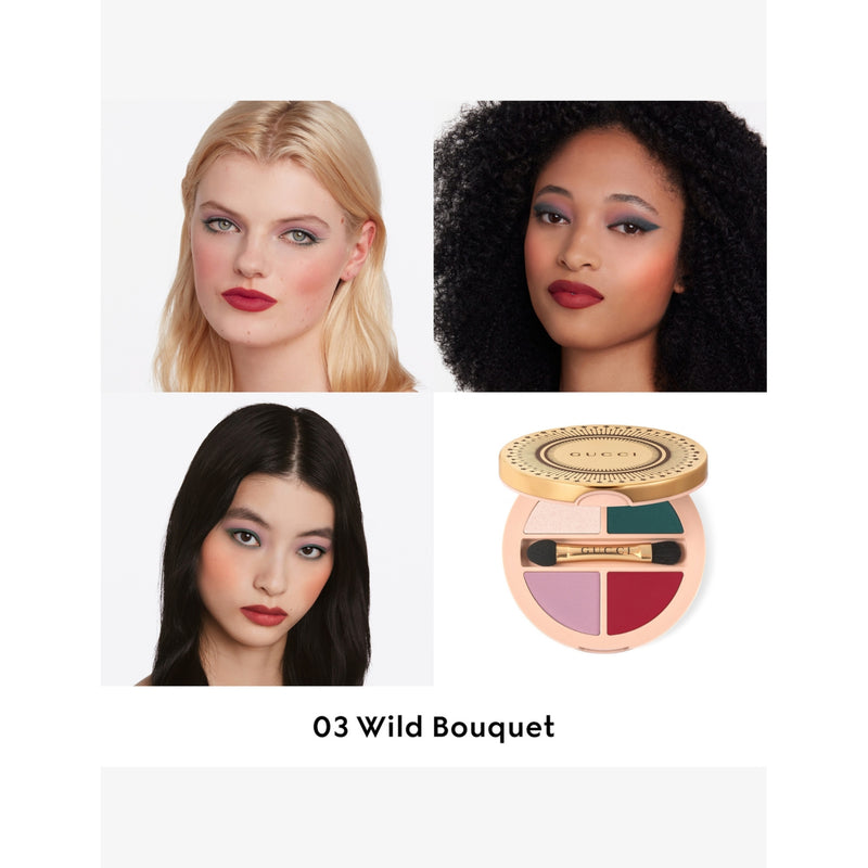 Gucci Quatuor eye cheek lip palette 6.1g, imported from the UK