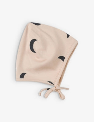 Organic Zoo Pebble Midnight Cotton Bonnet Newborn-12 Months
