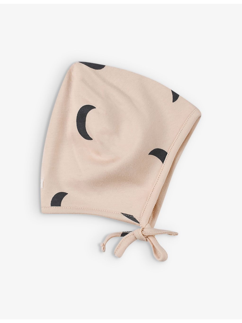 Organic Zoo midnight cotton bonnet for newborns to 12 months, UK version