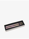 Golden Goose woven shoelaces with star logo and gold-tone metal, UK version
