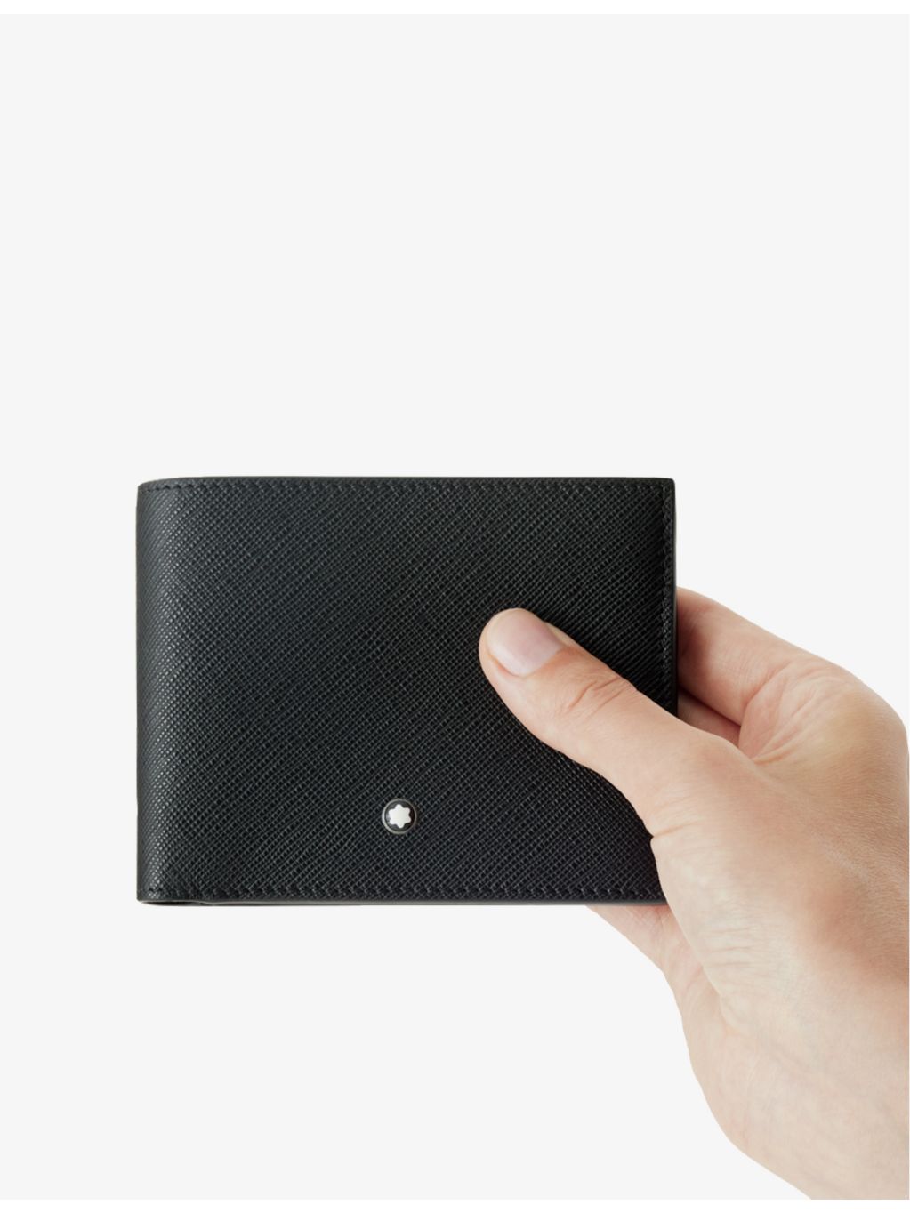 Montblanc Sartorial grained leather wallet with logo embellishment (British brand)