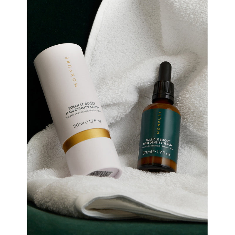 Monpure Follicle Boost hair density serum 50ml, imported from the UK