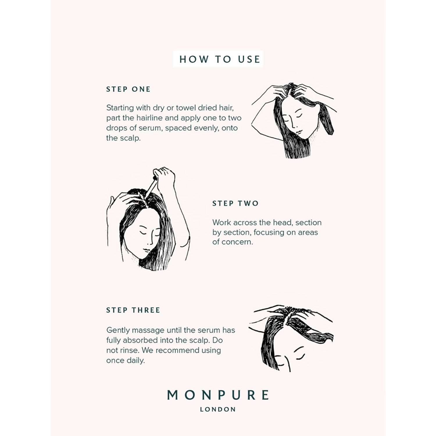 Monpure Follicle Boost hair density serum 50ml, imported from the UK