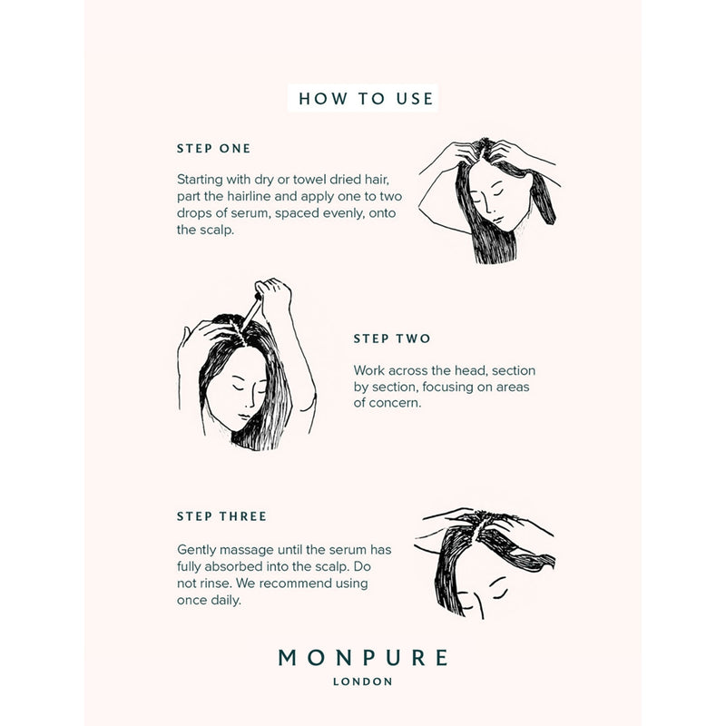 Monpure Follicle Boost hair density serum 50ml, imported from the UK