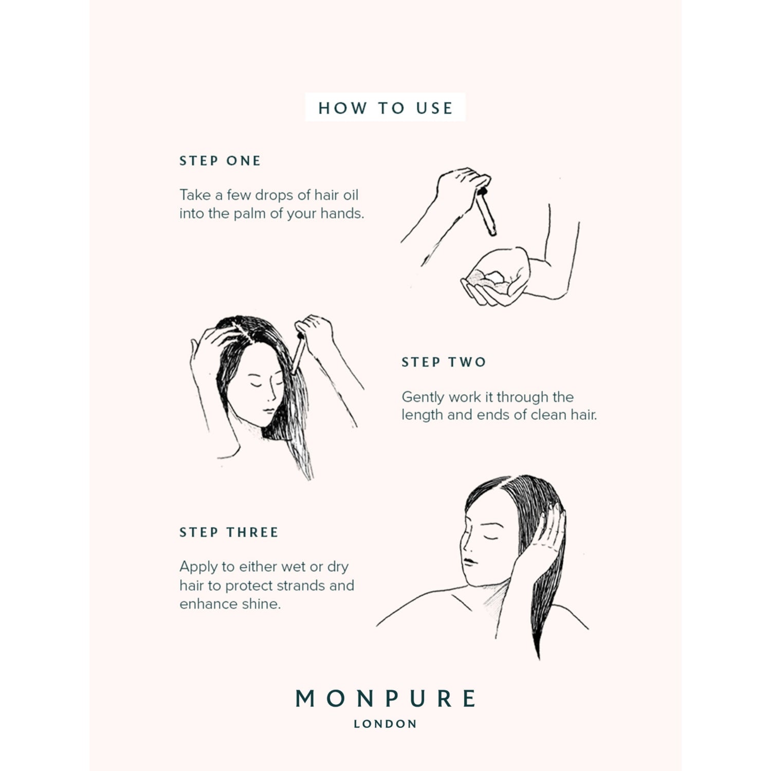 MONPURE Ultralight healthy hair oil 100ml - British product