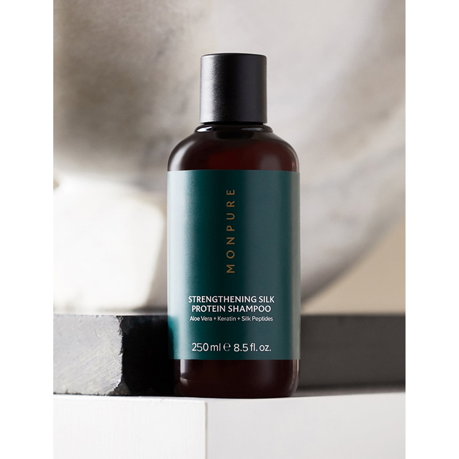 MONPURE silk protein strengthening shampoo 250ml (British brand)