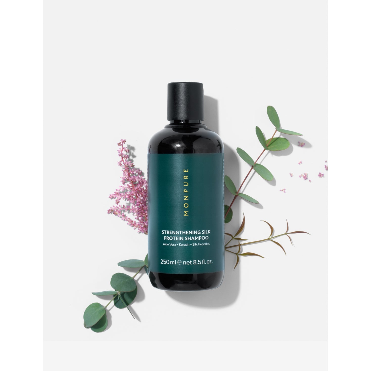 MONPURE silk protein strengthening shampoo 250ml (British brand)
