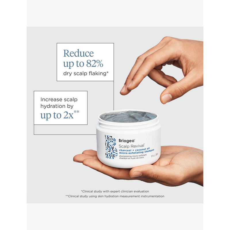 Briogeo Scalp Revival micro-exfoliating shampoo 236ml, imported from the UK