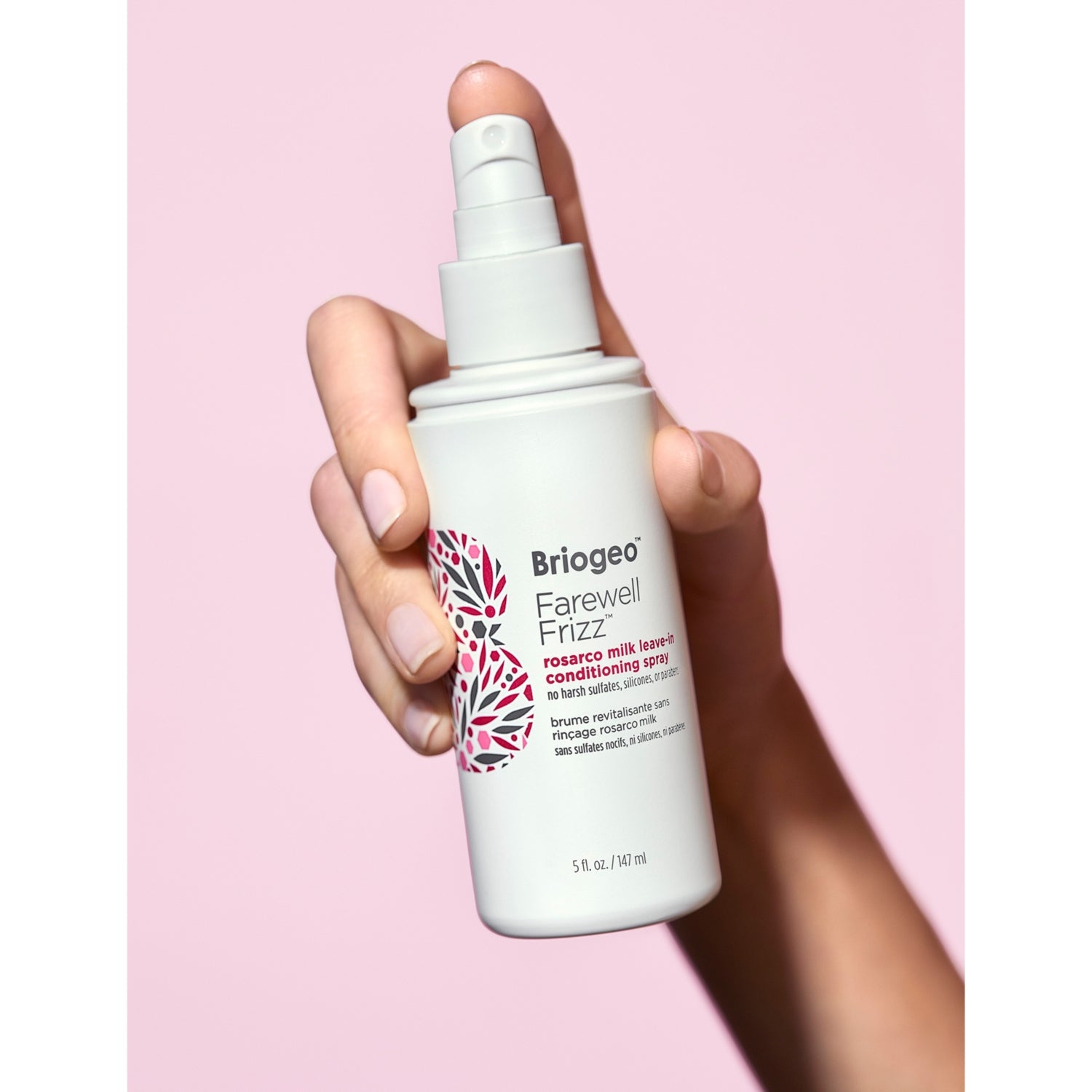 Briogeo Rosarco Milk leave-in conditioning spray 51ml, imported from the UK
