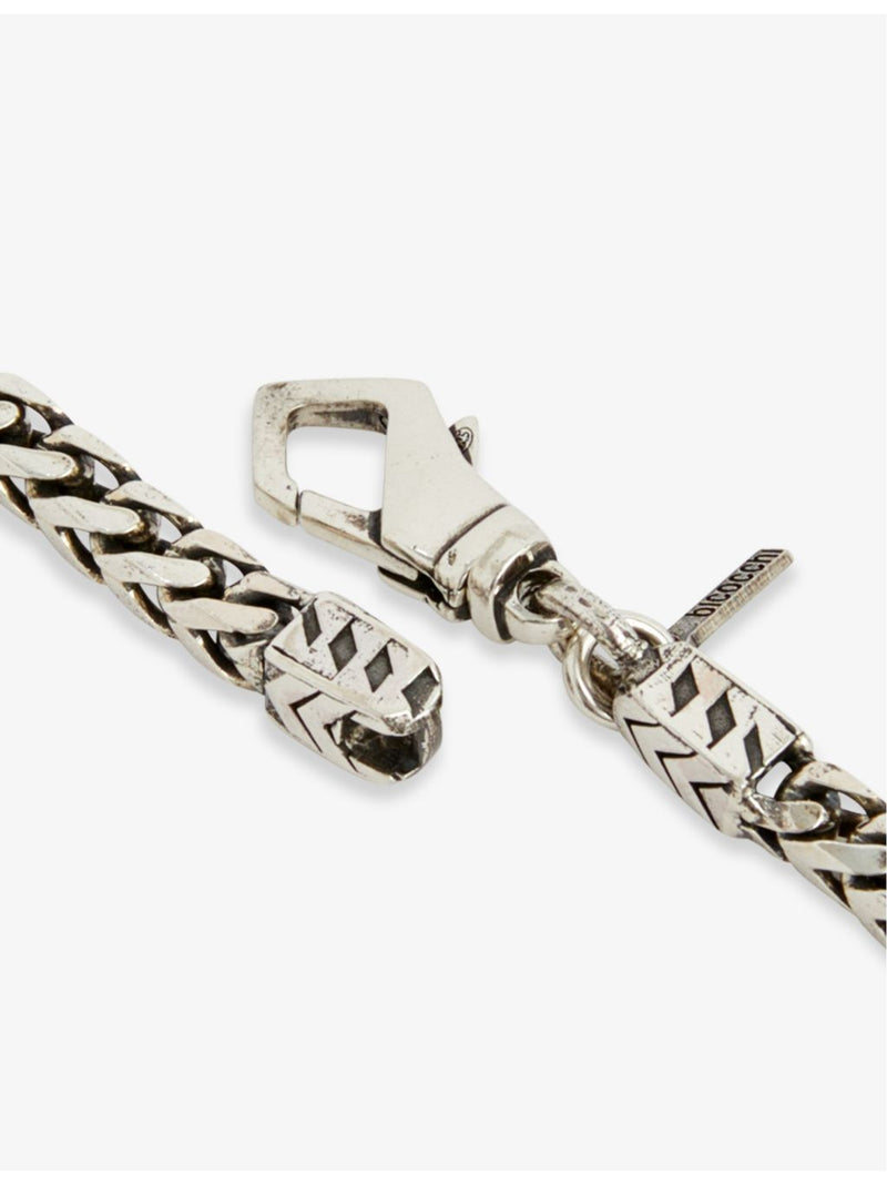 Emanuele Bicocchi sterling silver fargo chain bracelet, UK version