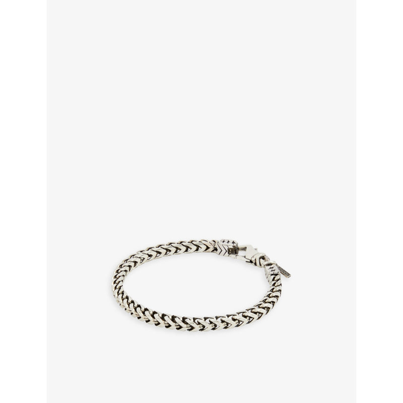 Square fargo-chain sterling-silver bracelet - S