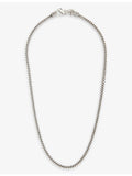 Emanuele Bicocchi sterling silver fargo chain necklace 50cm, UK version