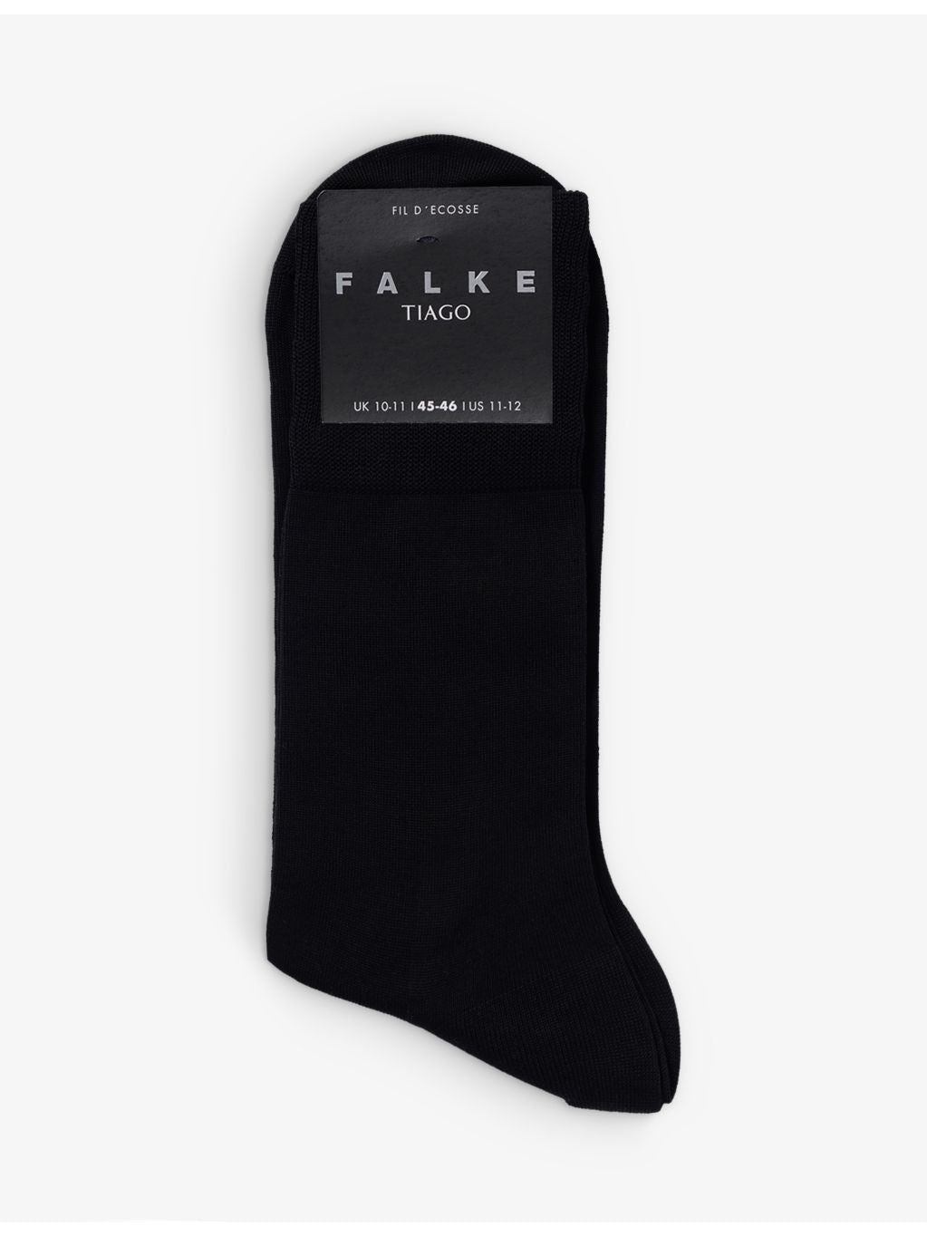FALKE cotton-blend crew socks with ribbed edge, imported from the UK