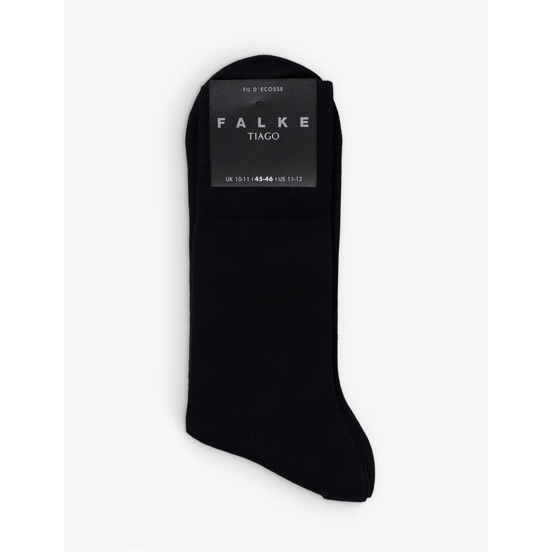 Tiago ribbed-edge cotton-blend socks - 5.5-6.5