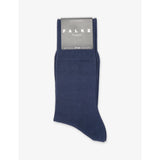 FALKE ankle socks stretch-cotton blend ribbed cuff - British product