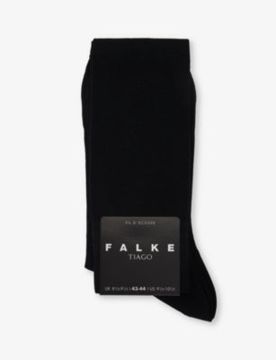 FALKE Tiago Ribbed Cotton-Blend Crew Socks