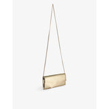 Jimmy Choo Emmie mirrored-fabric clutch, UK version