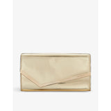 Jimmy Choo Emmie mirrored-fabric clutch, UK version