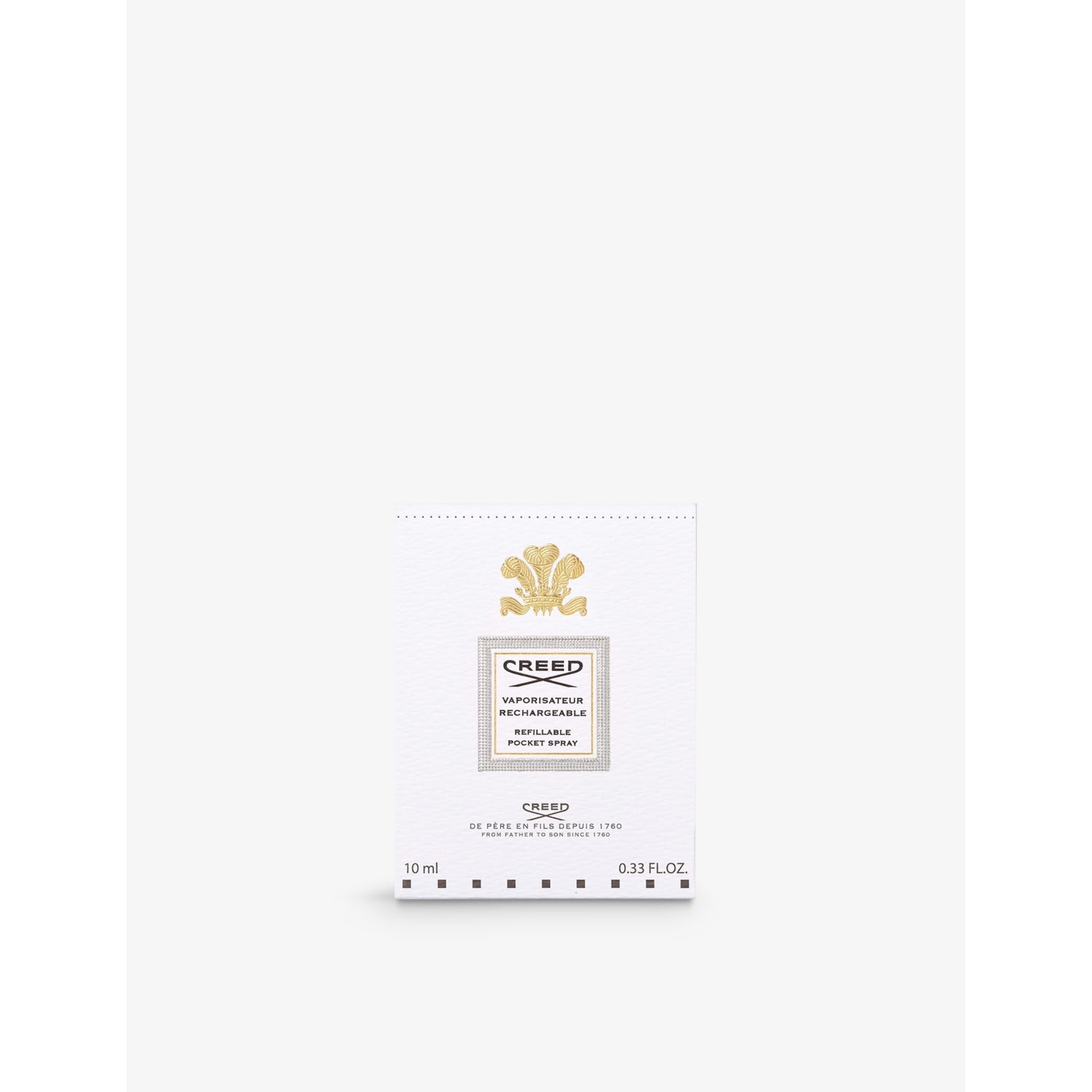 Creed refillable leather atomiser 10ml, UK version