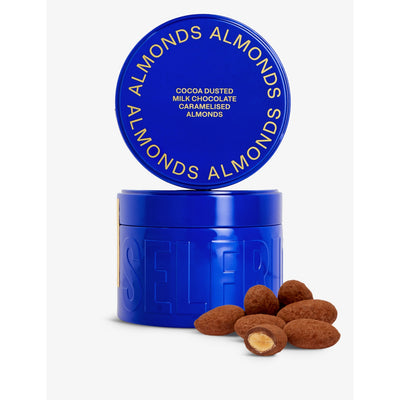 selfridges Selfridges Selection Cocoa-Dusted Milk Chocolate-Coated Caramelised Almonds 325g- Buy online at McGrocer
