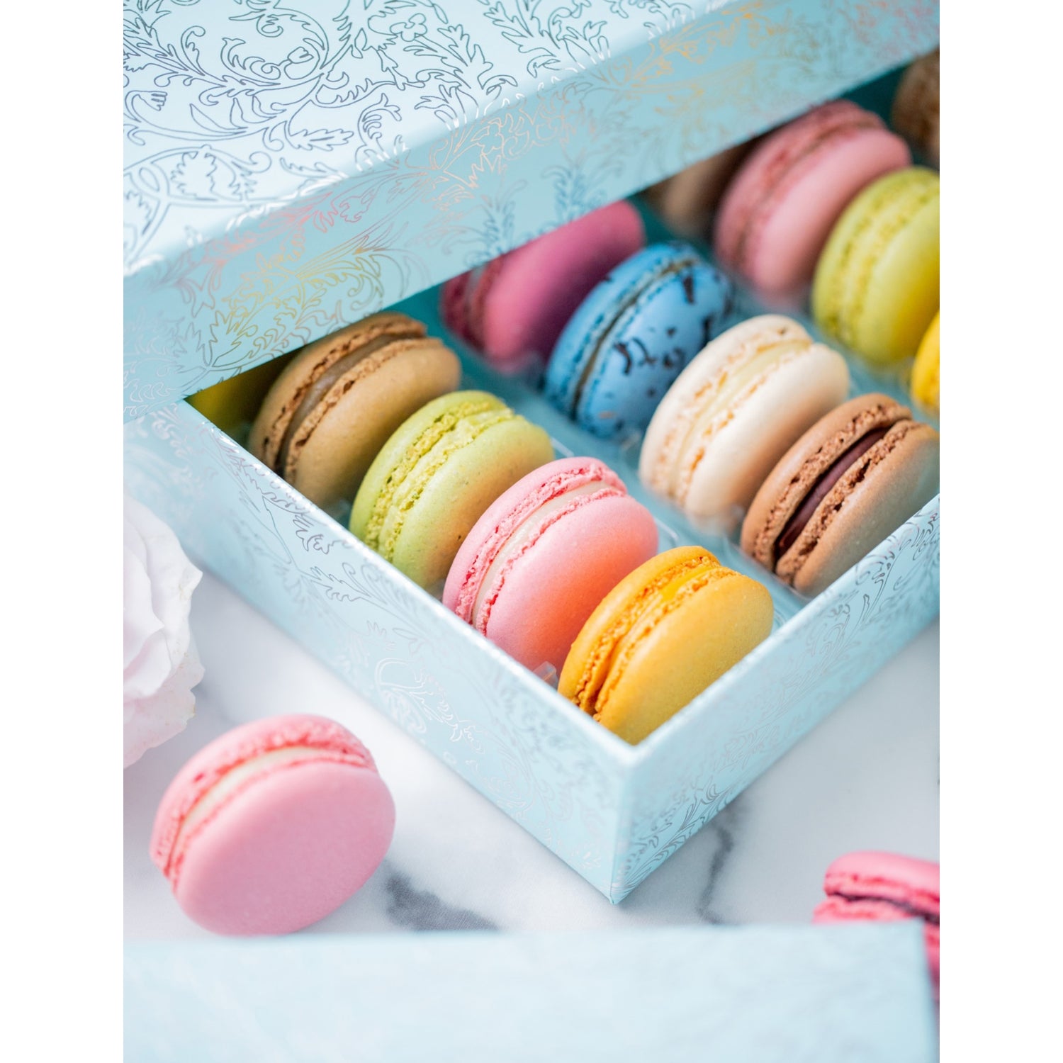 Ladurée assorted macarons gift box of 42 (British brand)