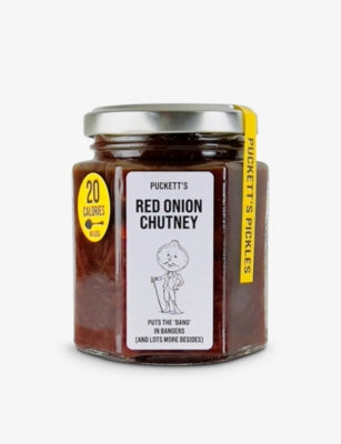 Puckett's red onion chutney 220g, imported from the UK