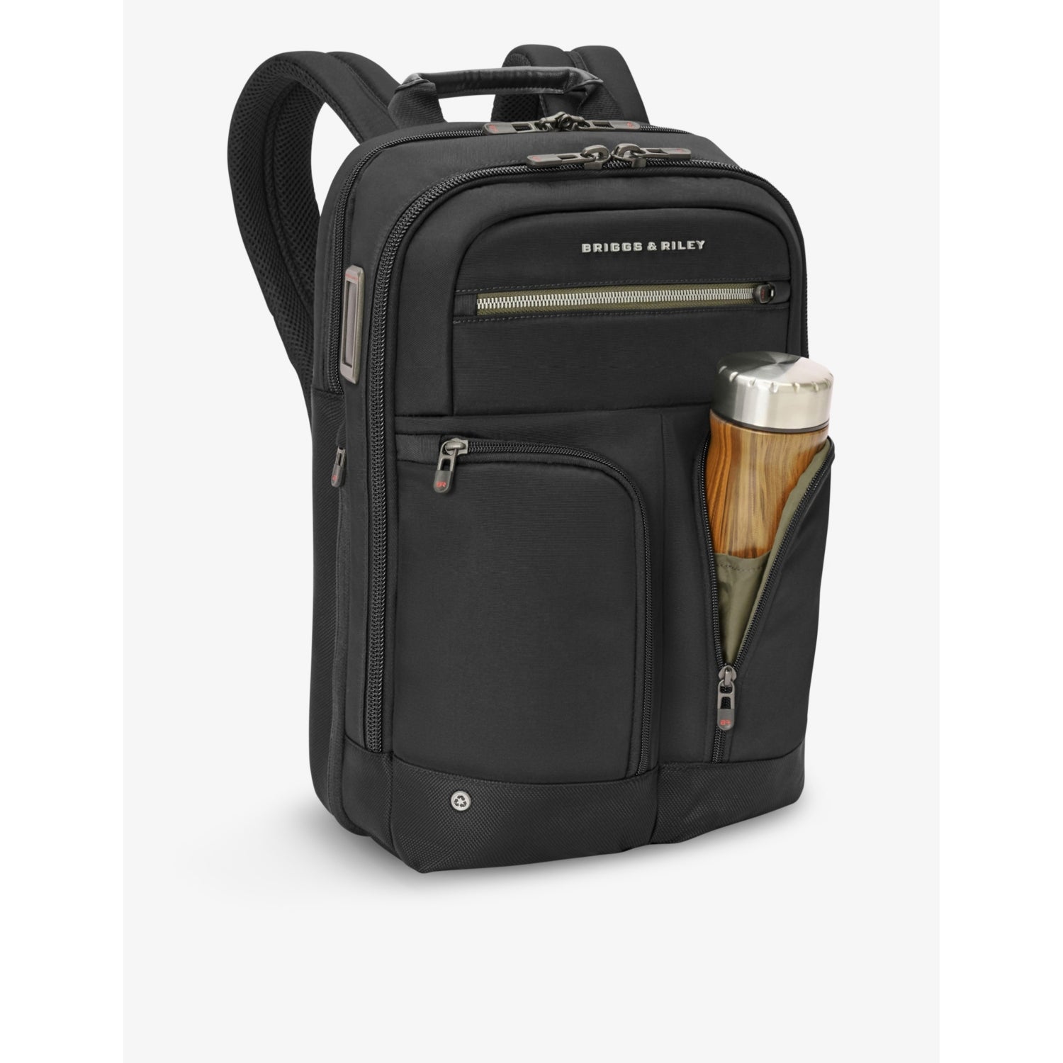 Briggs & Riley slim expandable ballistic-nylon backpack 14.2 litres - British product
