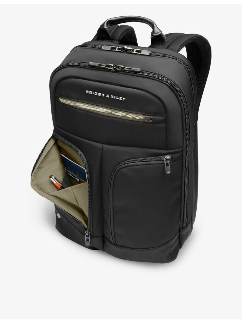 Briggs & Riley slim expandable ballistic-nylon backpack 14.2 litres - British product