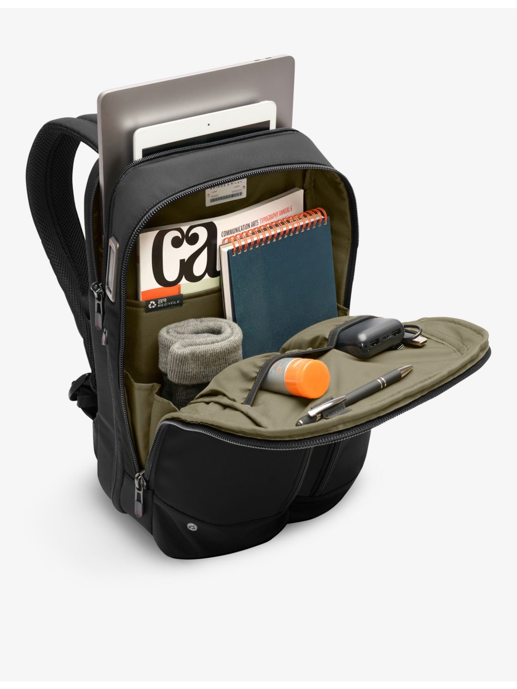 Briggs & Riley slim expandable ballistic-nylon backpack 14.2 litres - British product