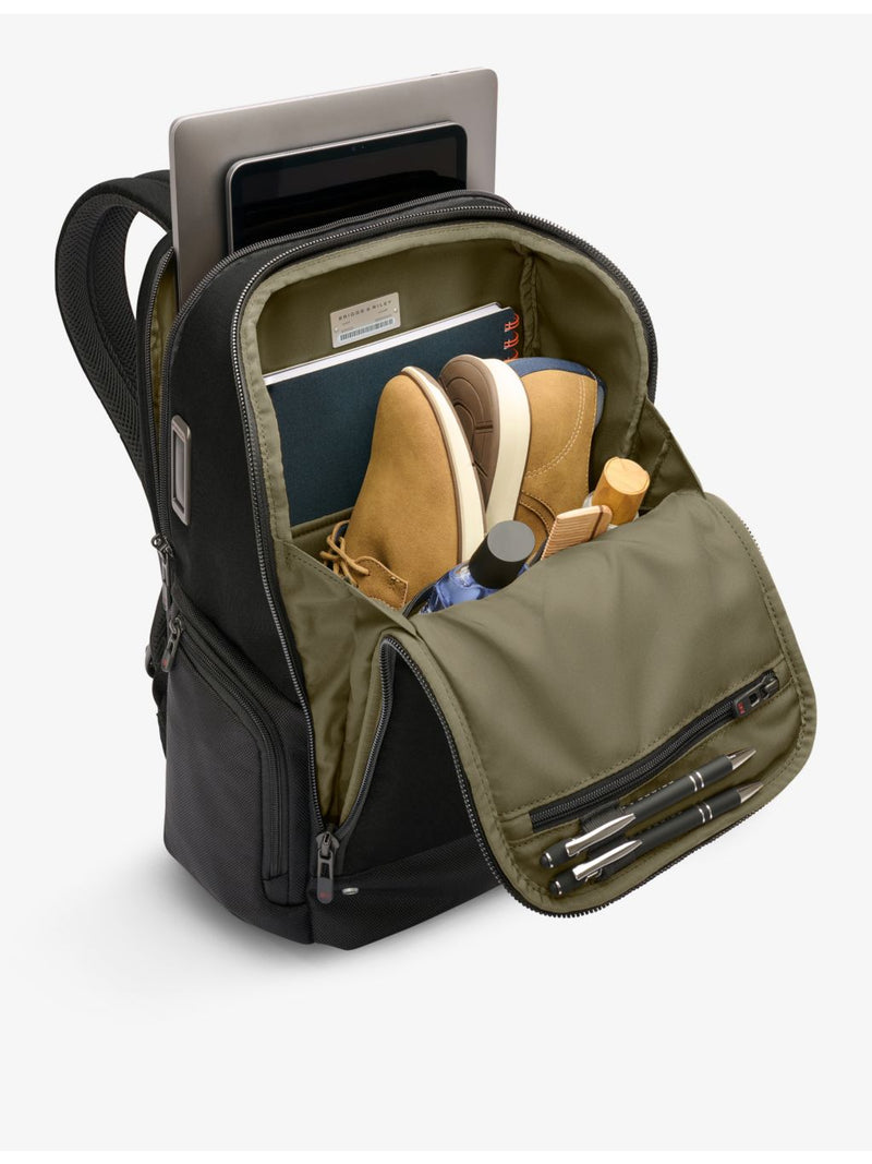 Briggs & Riley HTA medium widemouth ballistic-nylon backpack 20L, UK version