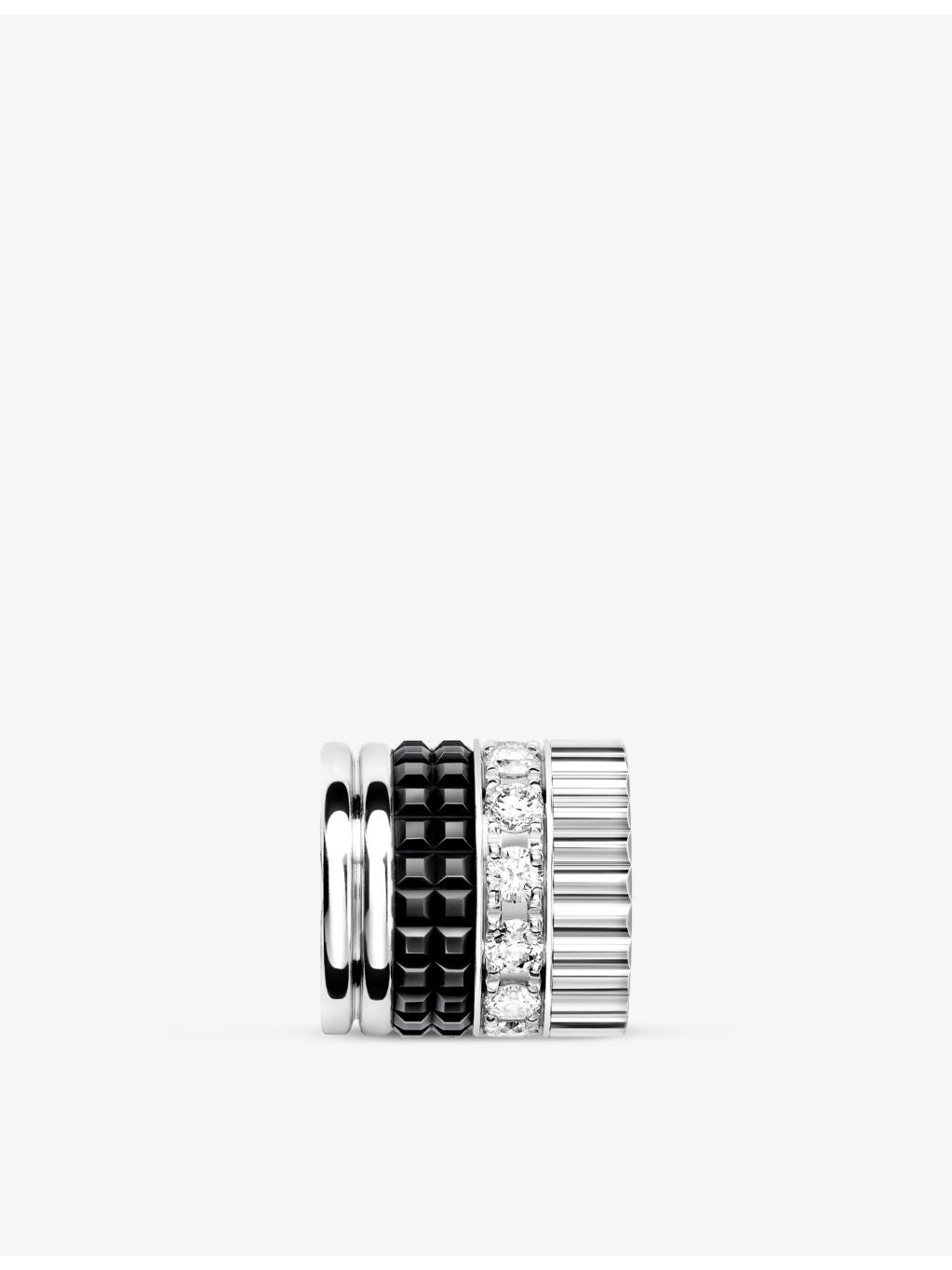 Boucheron Quatre diamond tie necklace 18ct white-gold 0.18ct - British product