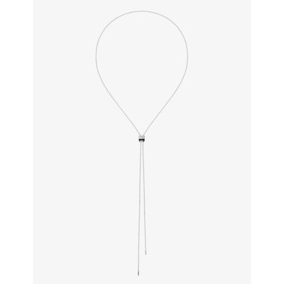 selfridges Boucheron Quatre Black Edition 18ct White-Gold and 0.18ct Diamond Small Tie Necklace- Buy online at McGrocer