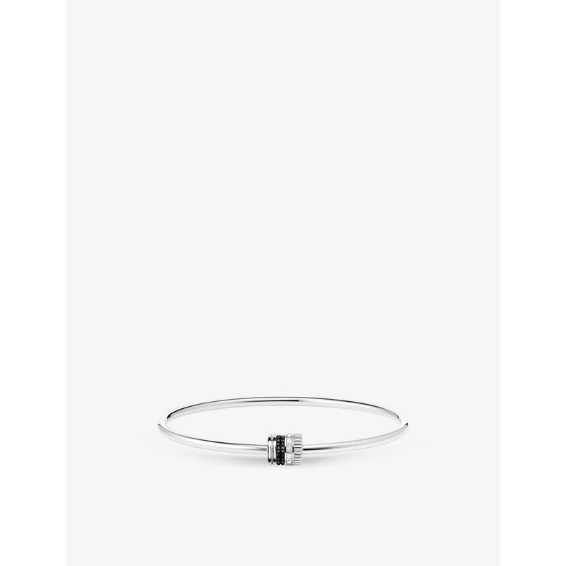 Quatre Black Edition 18ct white-gold and 0.13ct diamond bracelet - 16cm
