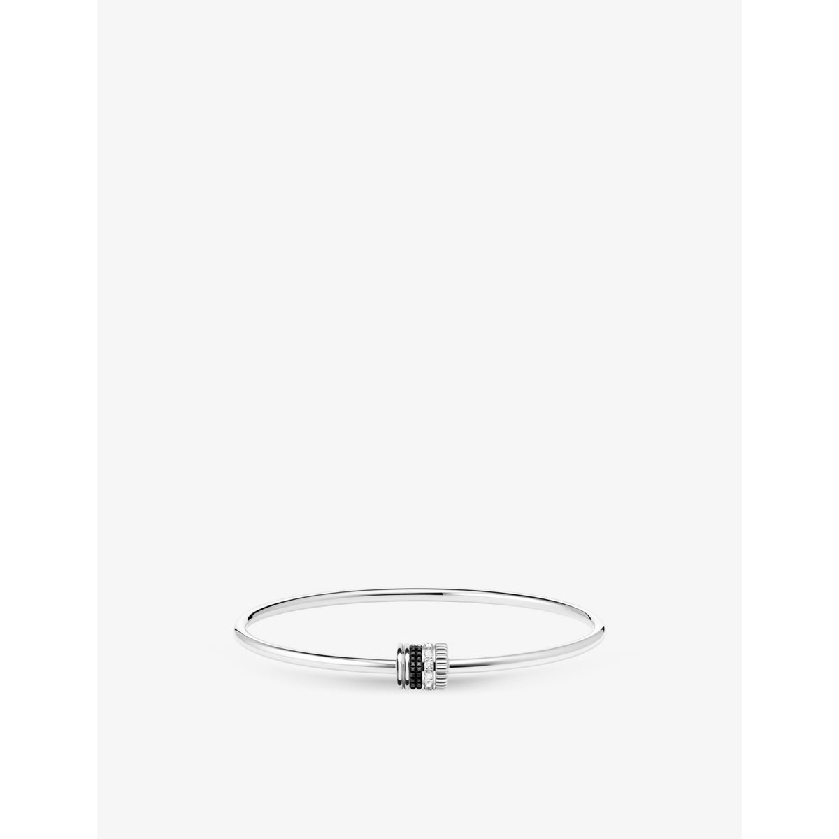 Quatre Black Edition 18ct white-gold and 0.13ct diamond bracelet - 16cm