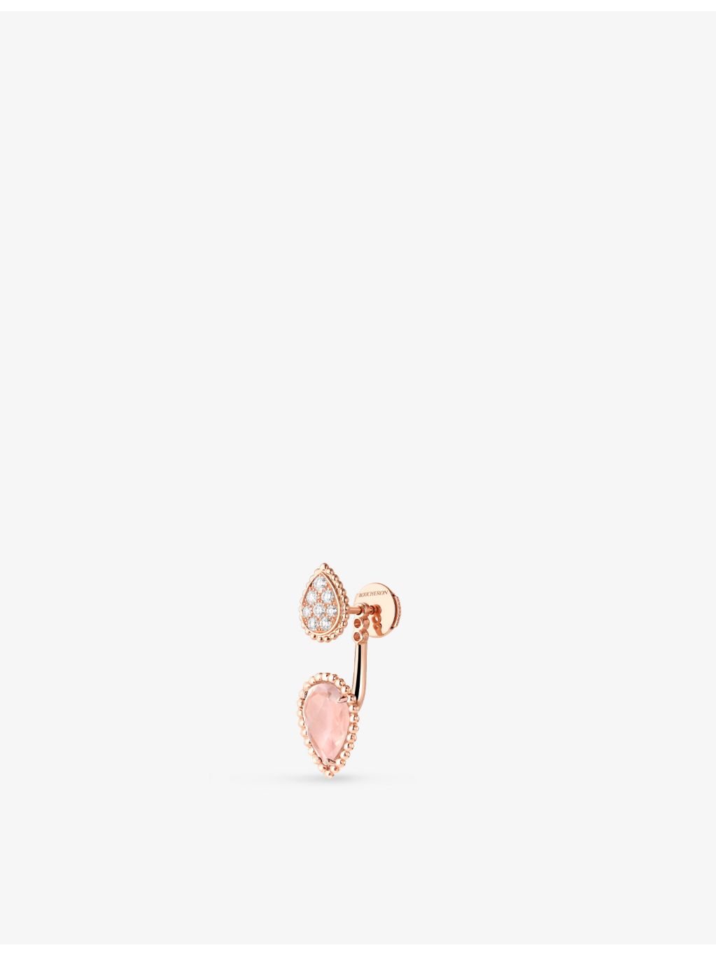 Boucheron Serpent Boheme rose gold diamond earrings (British brand)